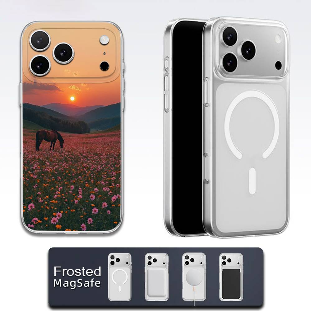 

Лошадь Лошади Милый Чехол Для Телефона Для iPhone 17,16,15,14,13,12,11,Pro,Max,Plus,E,Air,Mini Magsafe Прозрачный iPhone16e