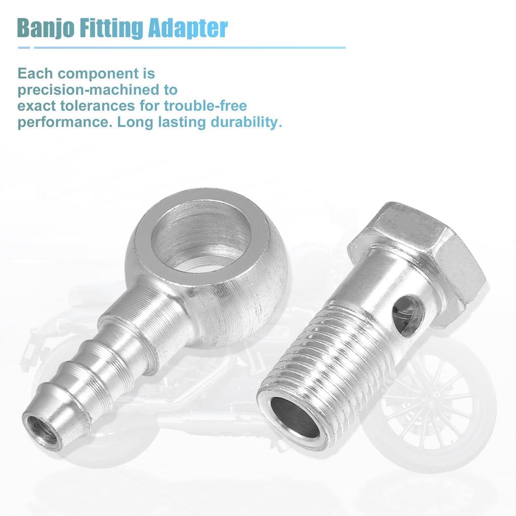 ACROPIX 14mm ID 10mm OD M14x1.5 Banjo Bolt Hose Barb Fitting Universal Banjo Fitting