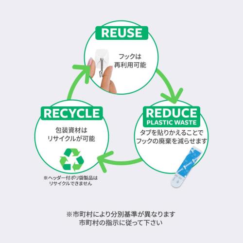 3M Command CM20-WR Waterproof Removable Adhesive Hooks, Swing Type, Up To 220g Load, 3 Pieces (x 2)