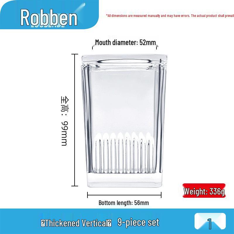 Premium Glass Staining Jar for 5/9/10/26/30/60 Slides - Vertical, Horizontal, and Round Options Available