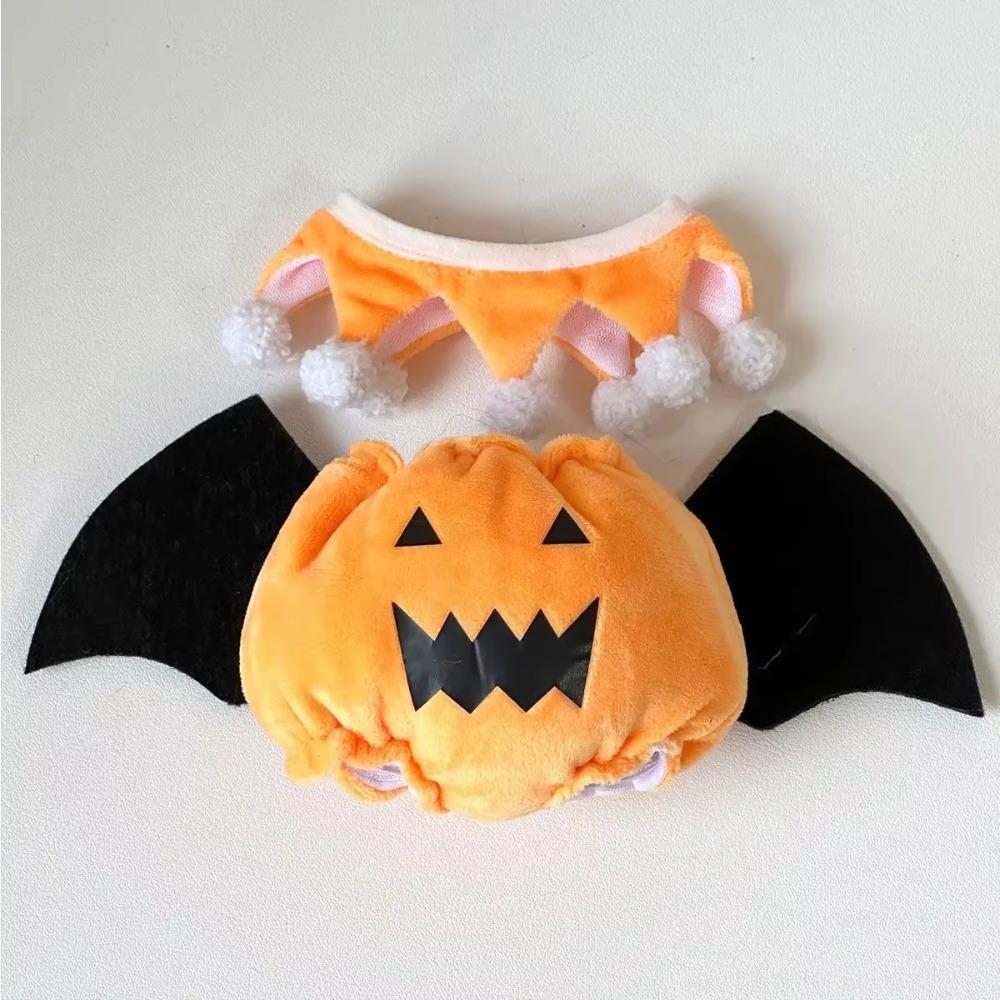 Kawaii Cotton Doll Halloween Clothes Set Bat Wings Plush Dolls Clothes  20cm Cotton Doll