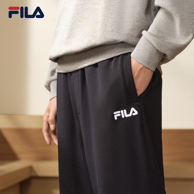 FILA Original Cool Touch Simple Fashion Versatile Casual Pants Men bottoms Black F11M639601FBK