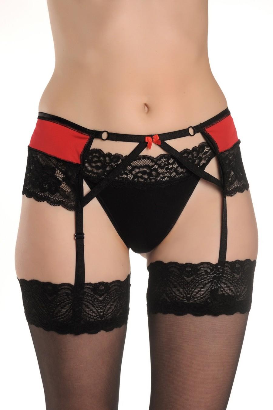 

Пояс для панчіх ORO (72780) 42/44(S/M) прозорий колір чорний