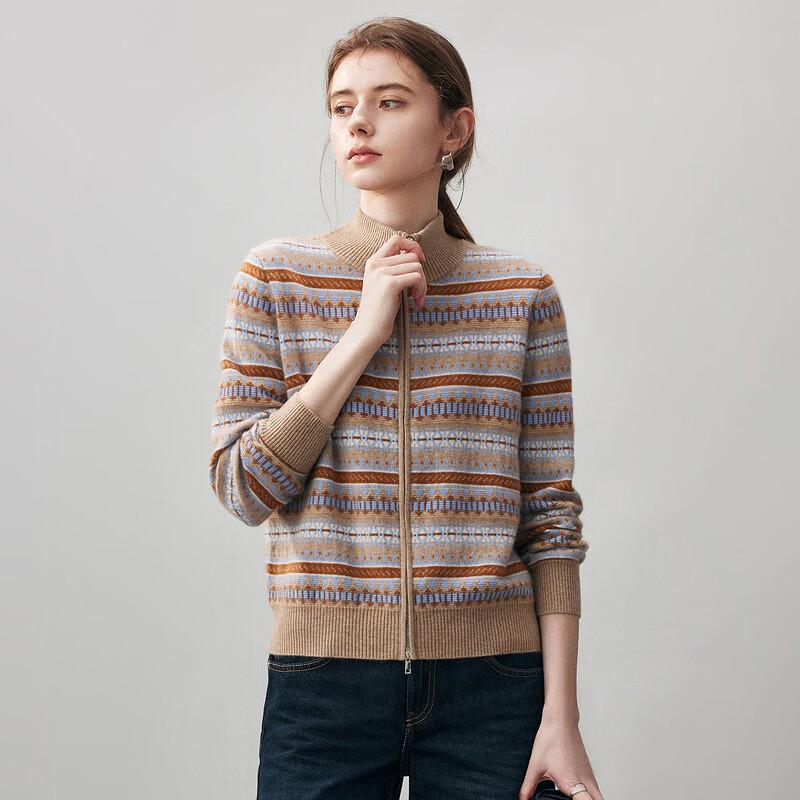 

Женский кашемировый кардиган Komonboka в стиле Fair Isle, осень/зима 2025 L