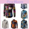 Modisches Herren Sommer Casual Hemd Mit Lebendigem Blumenmuster Und Bequemem Baumwollmischgewebe