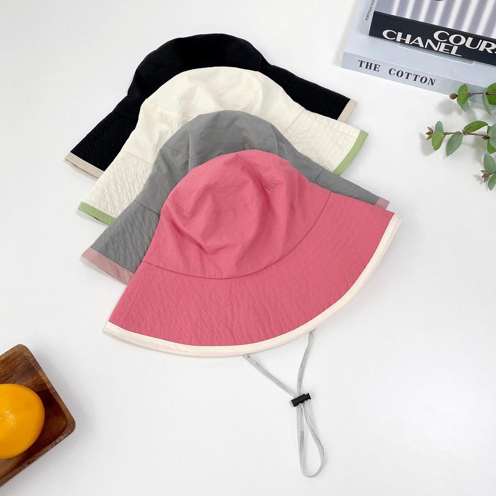 Women's and Men's Daily Rustle Color Block Bucket Hat