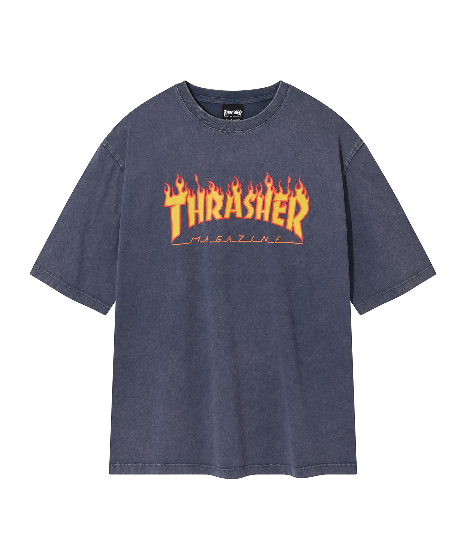 Treasure Flame Stonewashed Short Sleeve T-Shirt Blue S