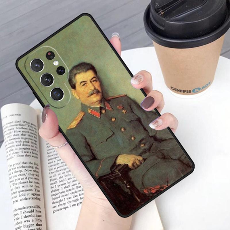 Russian Commander Stalin phone case Cover For Samsung Galaxy S24 S25 Ultra S21 S22 Ultra S10E Note 10 Plus Note 20 FE S23