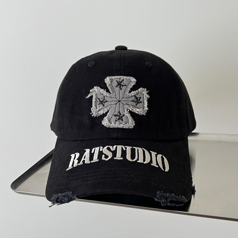 

Vintage Cross Logo Baseball Cap For Men And Women With Sun Protection And Breathability чорний