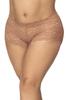 Plus Size Shorty In Taupe Lace Mal90 Taup
