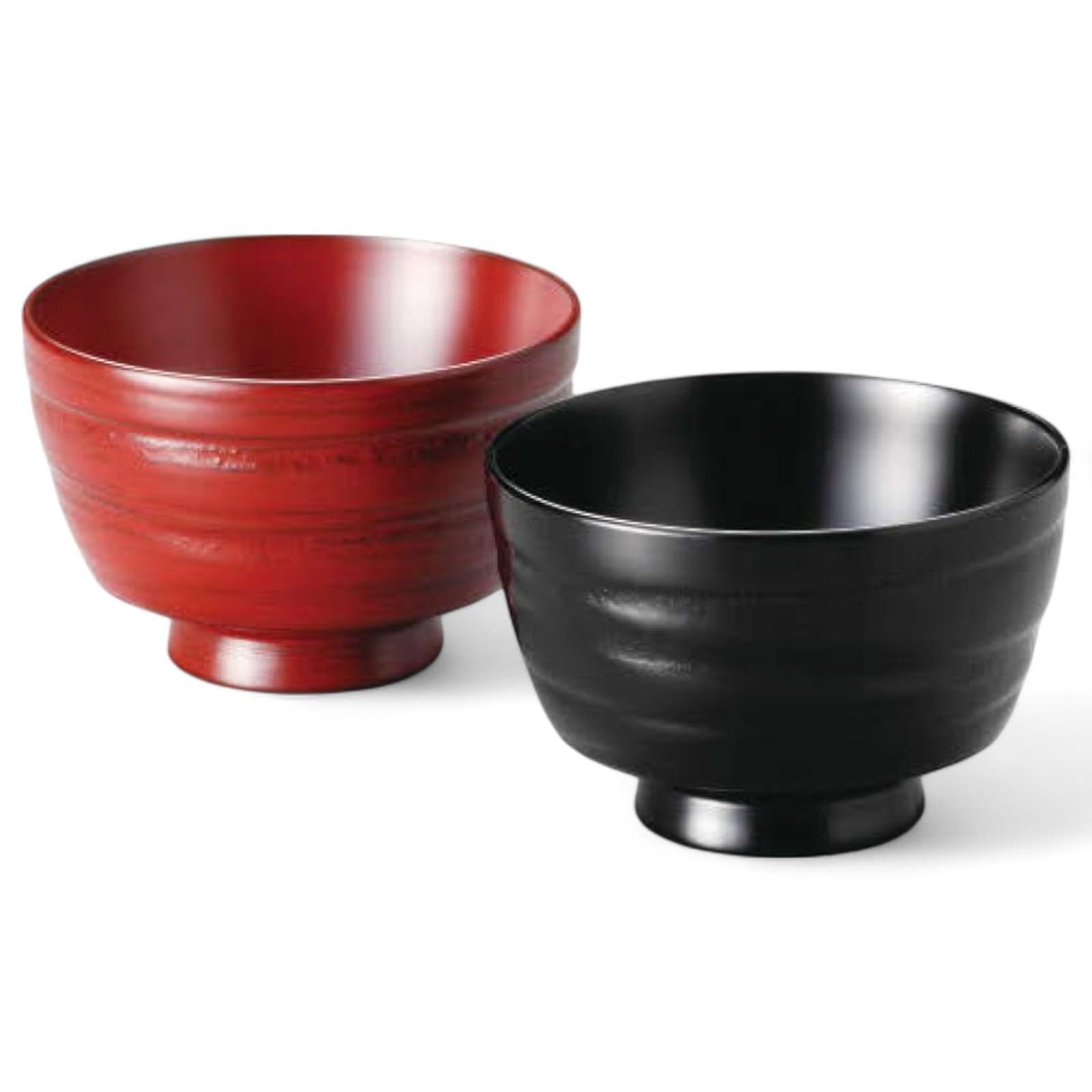 

Set of 2 Lacquerware Made in J-kitchens Bowls, Wooden, Hand-Painted, Japan, PID-528718