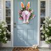 Realistic Design Easter Bunny Wreath Fresh Decoration Reusable Wreath  Space Settings