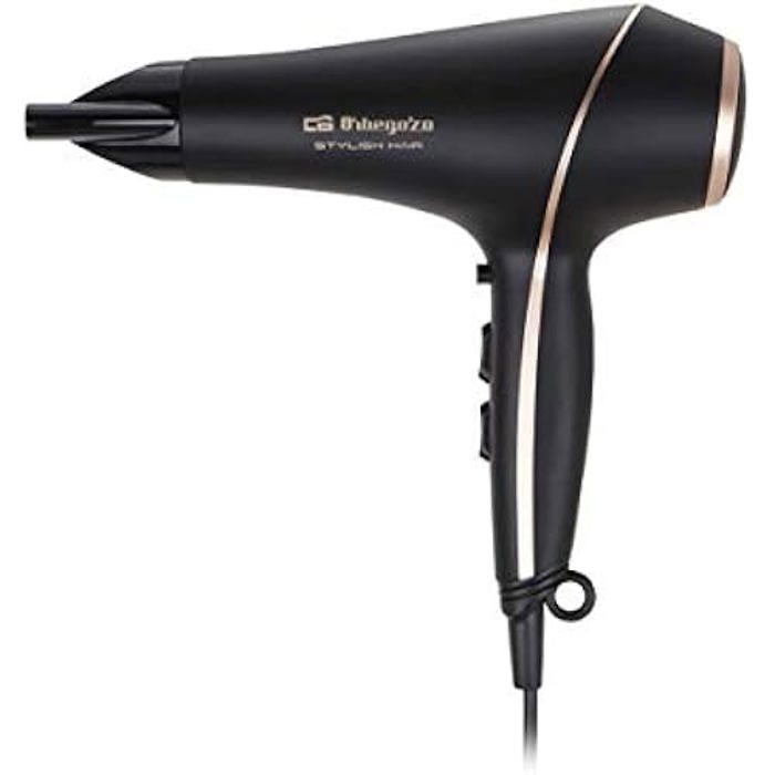 Sèche-cheveux - ORBEGOZO - SE 2065 - 2000W - 3 Températures - 2 Vitesses - Accessoires Inclus