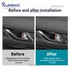 For Mazda CX-5 CX5 KF 2017-2019 2020 2021 2022 2023 2024 Real Soft Carbon Fiber Sticker LHD RHD Car Door Inner Handle Frame Trim