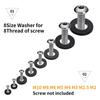 500pcs Nylon Washer Flat Assortment Set with 8-size Safety Plates M2 M2.5 M3 M4 M5 M6 M8 M10 Nylon Sealing Washers