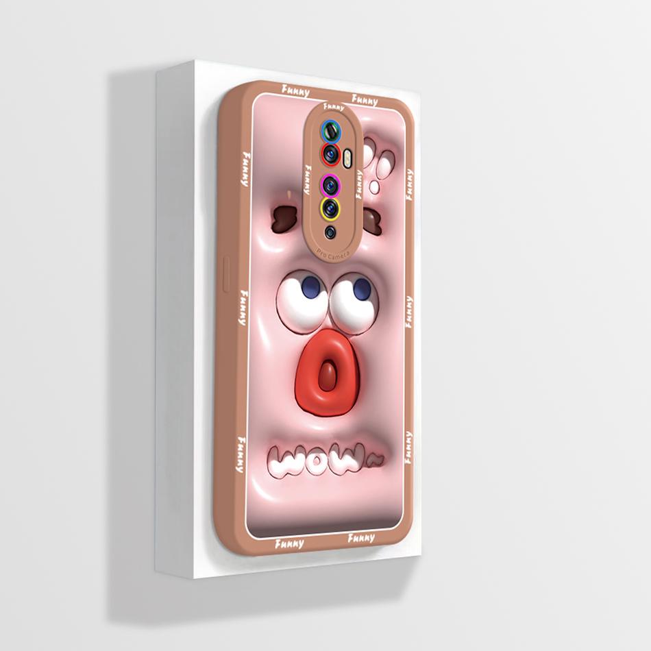 Quadratische Flüssigsilikonhülle für OPPO Reno 2 Reno2 2Z 2F Z F Linsenschutz Stoßfest Weiche Handyhüllen Rückseite Reno2F Reno2Z