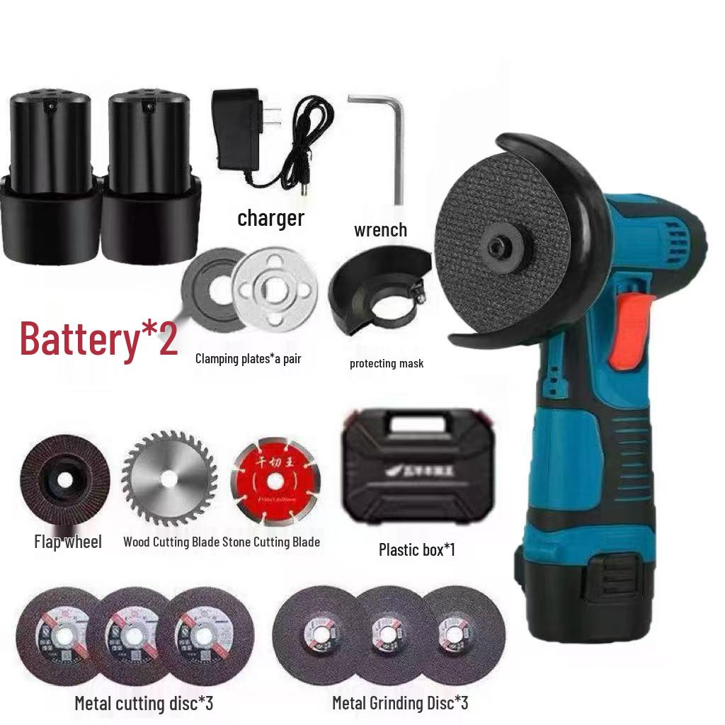 Compact Multifunctional Lithium Battery Mini Angle Grinder and Polisher