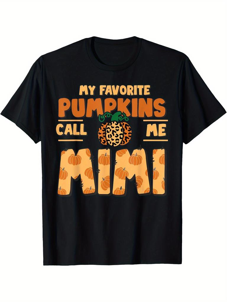 My Favorite Pumpkins Call Me Mimi Pumpkin T-shirt
