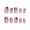 Nail Nail Piece French Bevel Manicure Glitter Love Fake Nail Short Square European Square Fake Nail