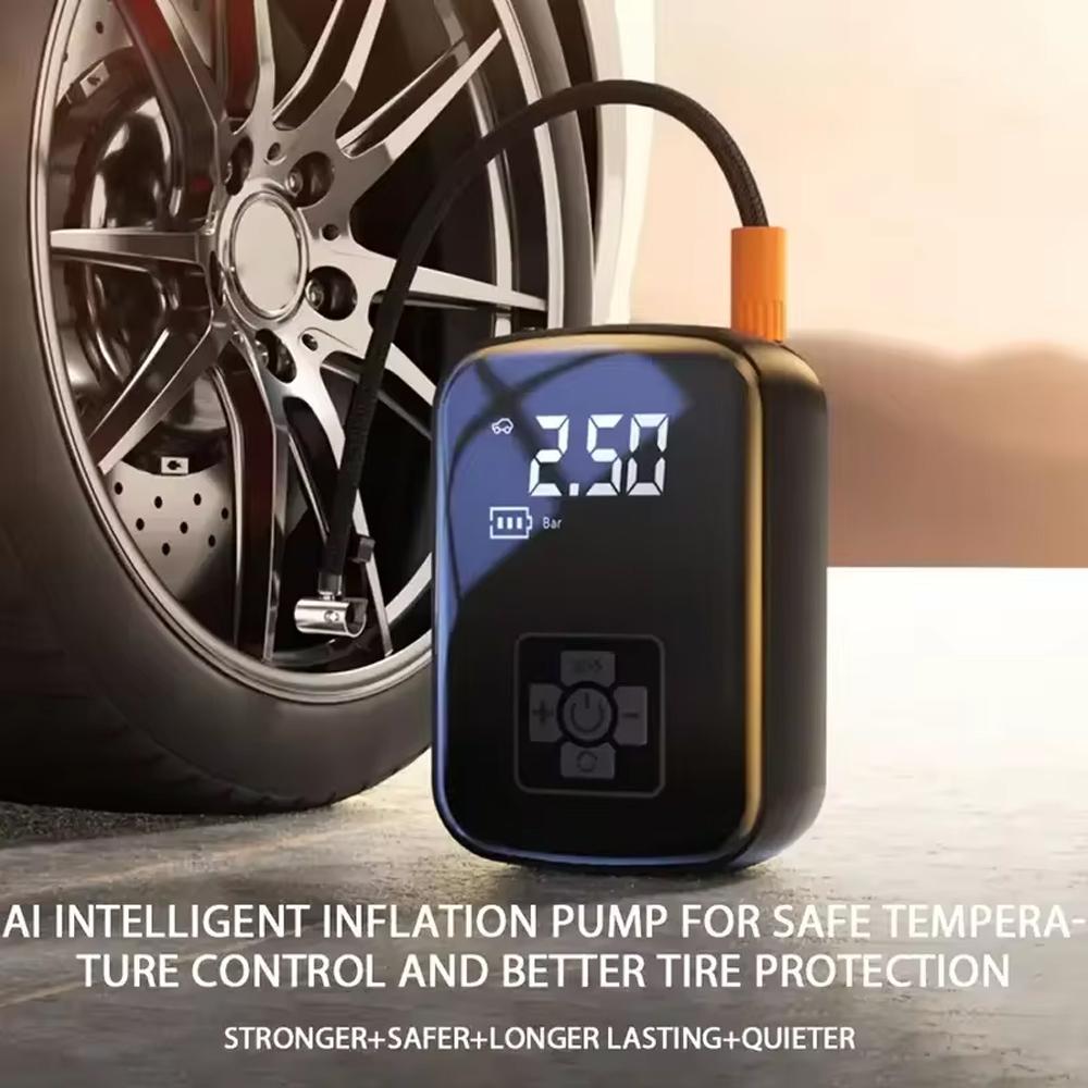 Portable Car Air Pump Wireless Intelligent Digital Display Tire Gases Machines Cars Air Compressor Electric Tire Gases Machines
