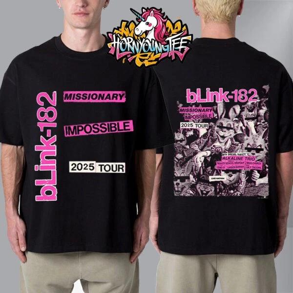 Blink-182 One More Time Rabbit Unisex T-Shirt Two Sides S-5XL 3XL