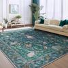 Persian Retro Non-Slip Sofa Blanket & Floor Mat, Washable Imitation Cashmere Rug