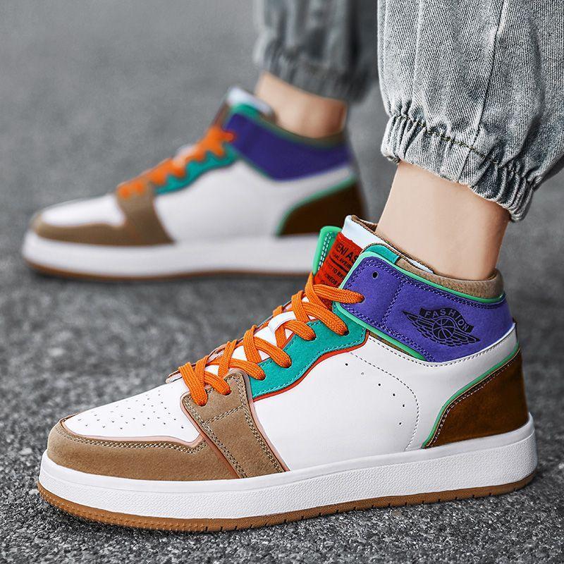 

Autumn and winter special large size men s shoes 45 high-top shoes 46 luminous trend sports and leisure shoes 47 colorful 48 size foot fat board shoes 39