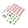 37 PCS Farm Animals Toy Set with Fence Accessories Plastic Lifelike Animals Figures Educational Scene Decor for Kids