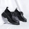 British Style Fashionable Work Shoes Men's Genuine Leather Shoes Thick Soles Wear-resistant Men's Oxford Shoes Elevated Design