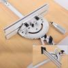Precision Miter Gauge Kit, 27 Position Angle Stops, with Fence & Limit Stopper – For Compatible 3/4"x3/8 Table Saws DIY Desktop