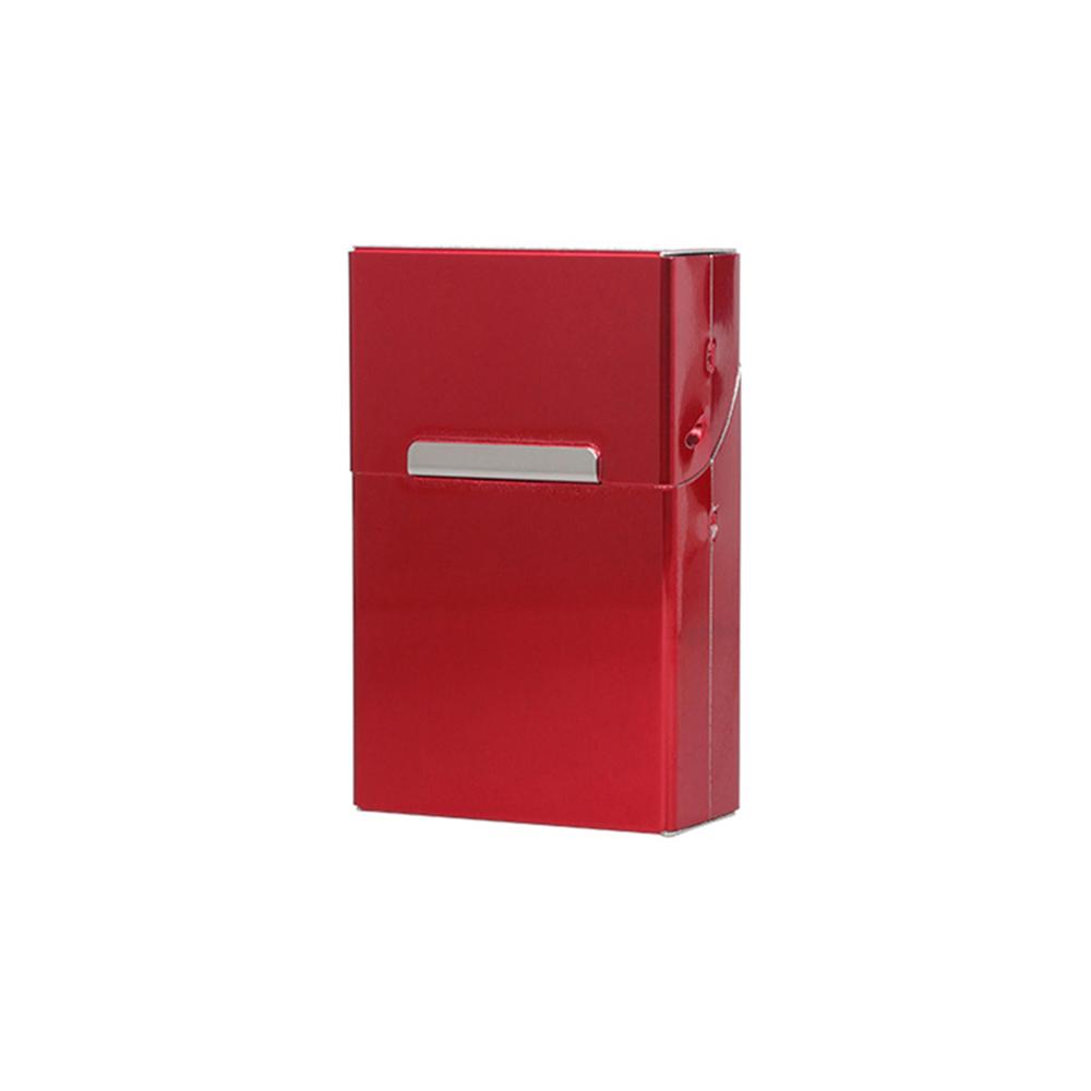 1pc Aluminium Alloy Metal Cigarette Case Regular Cigarettes Use Portable Travel Portable Cigarette Holder Box
