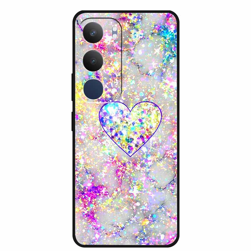 For Vivo Y29 5G Case V2420 Cartoon Wolf Tiger Soft Silicone Cover TPU Phone Case for Vivo Y29 5G Bumper Capa Shockproof Fundas