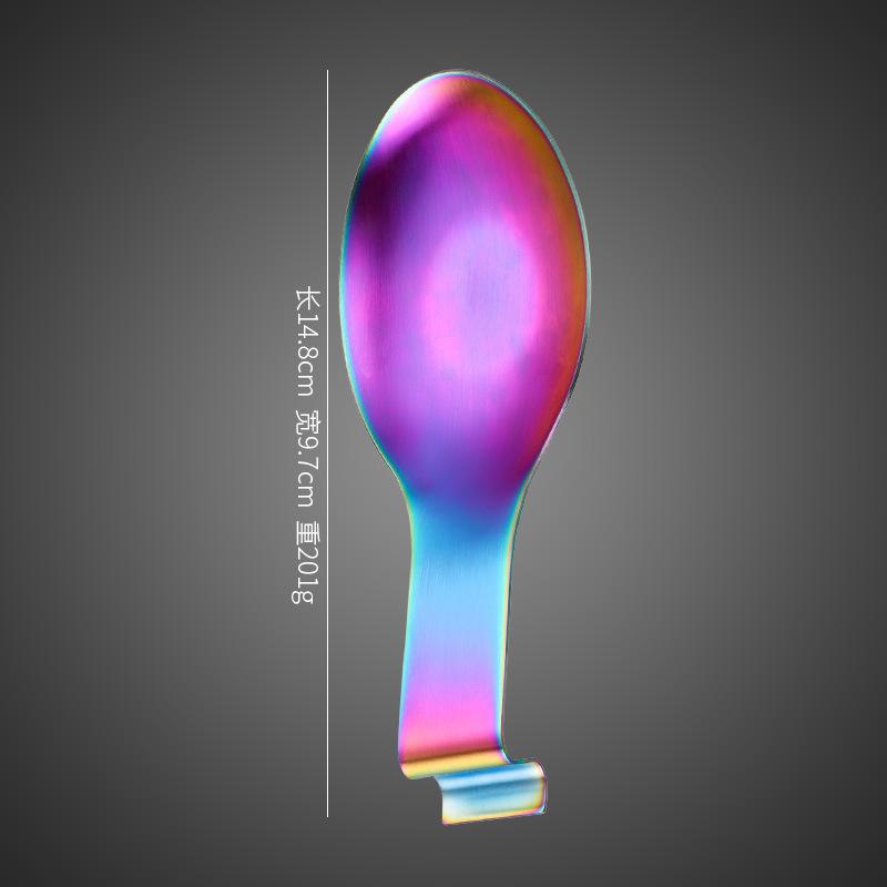 Fish Shape Stainless Steel Spoon Rest Food Clip Hot Pot Spoon Tray Hotel Restaurant Kitchen Utensil Holder Shelf Tray