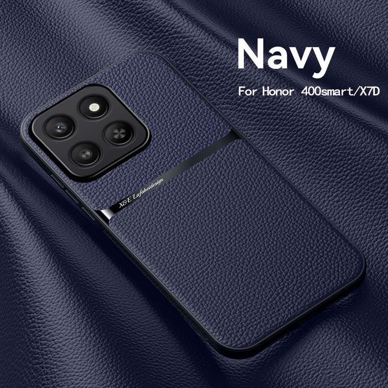 

EUCAGR Роскошный чехол-книжка из ПУ-кожи для Huawei Honor 400 Smart / Honor 400Smart, чехол-книжка с магнитом для Honor X7D, задняя крышка Honor 400 smart синий