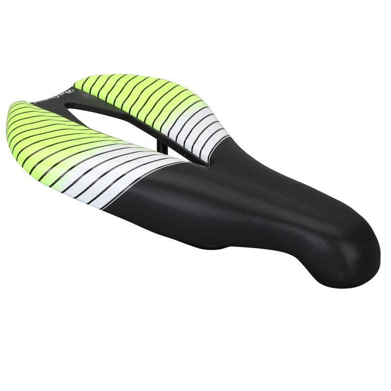 BALUGOE Wide Comfort Bicycle Saddle Road Mountain Bikes Nylon Fiber Padding Unisex Cycling Seat