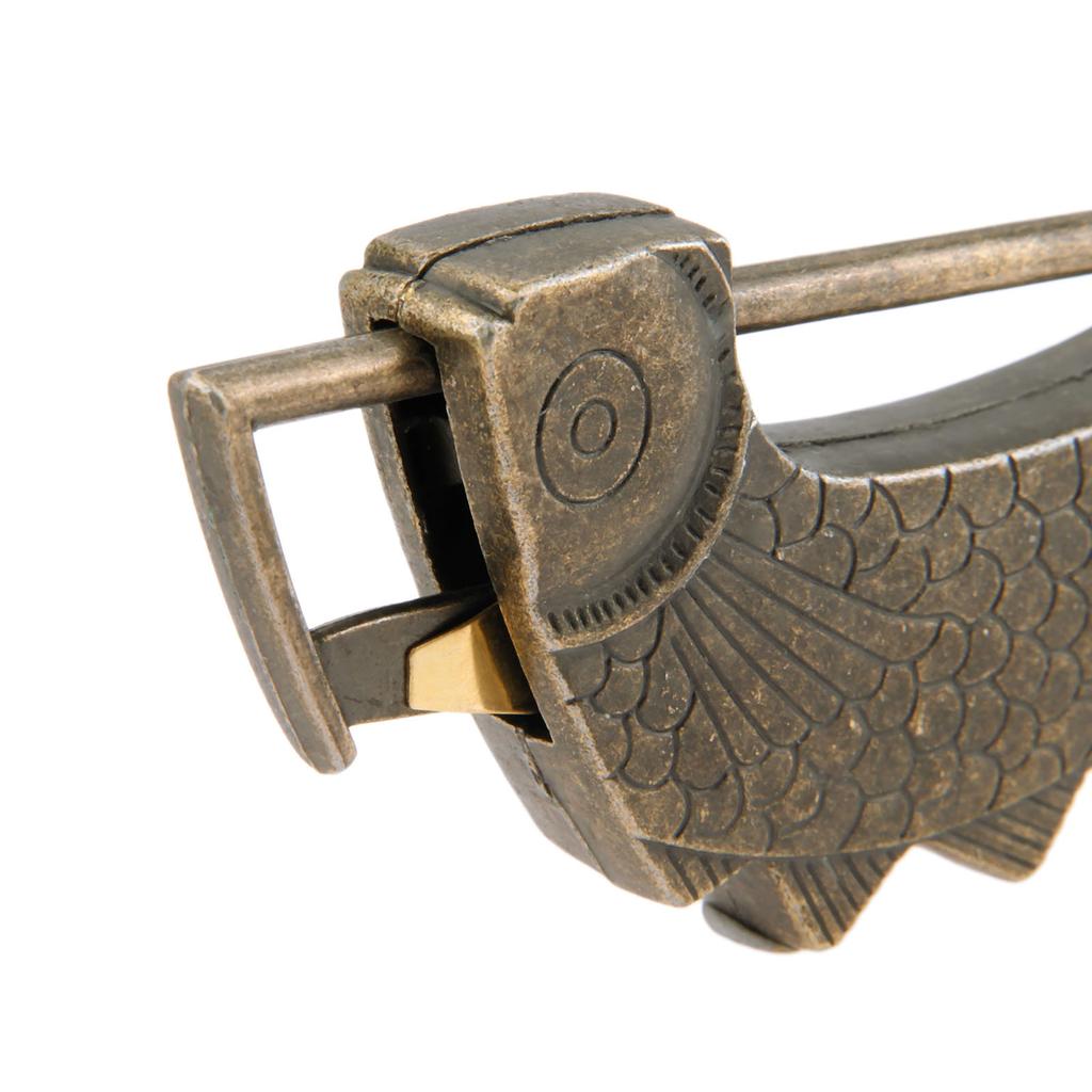 1PC Antique Bronze Old Chinese Lock Retro Jewelry Wooden Box Padlock Lock For Suitcase Drawer Cabinet Hardware Accessories
