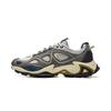 Li Ning Cloud Leopard Reflective Trendy Sports Non-Slip Rebound Mid-Top Casual Shoes Unisex Casual Shoes Gray Blue AZGV069-2