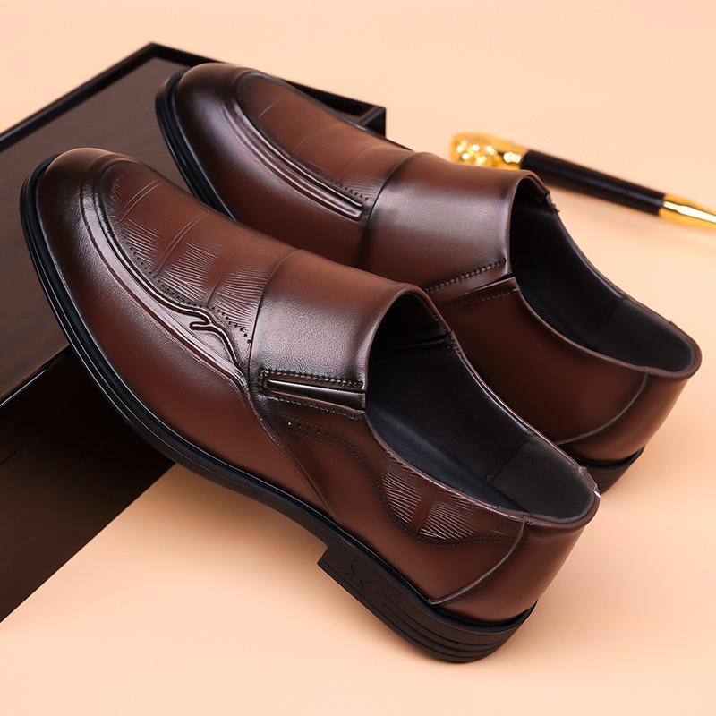 Fashion Classic Men Oxford Shoes Casual Leather Shoes Business Slip-On Men Flats Handmade Driving Shoes Leisure Walk Man Loafer