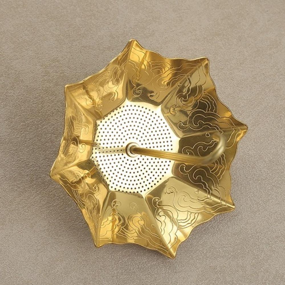 Umbrella Ornaments Stainless Steel Umbrella Tea Strainer Fine Mesh Traditional Tea Filter Chinese Style Food Strainer Office