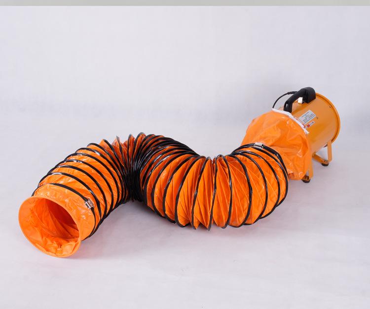 Yellow Retractable PVC Mobile Air Conditioner Ventilation Hose Connection