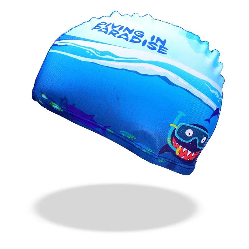 Children Cartoon Swimming Caps Animal Dinosaur Print Boys Girls Swimming Hat Pool Equipment Kids Swimming Accessories