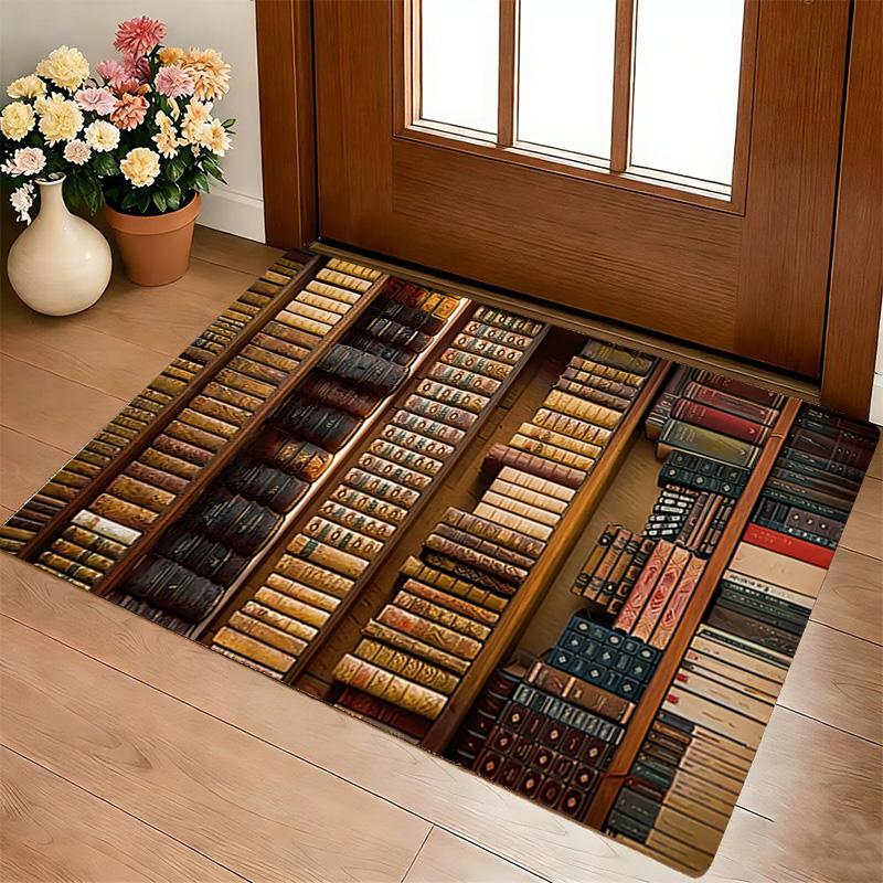 Library Books Living Room Nonslip Area Rug Soft Carpet For Bedroom Game Playroom Sofa Office Home Decor Doormat Christmas Gift C926773