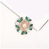 Shimmering Rhinestones Flower Brooch Multi Use Scarf Pin For Jackets Blouses Elegant Women Accessories Gift
