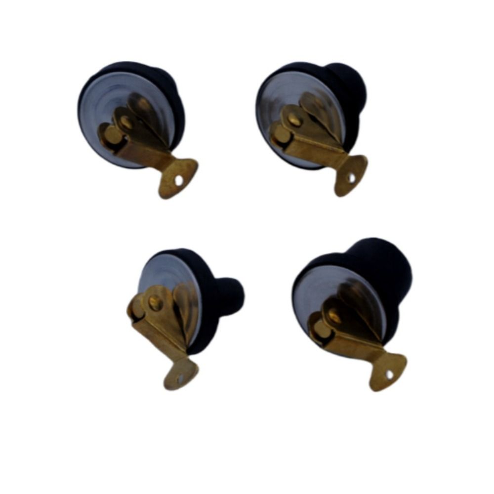 Marine Compression Drain Plug Boat Accessories Brass Screw Type Plug Durable Rubber Seal Plug