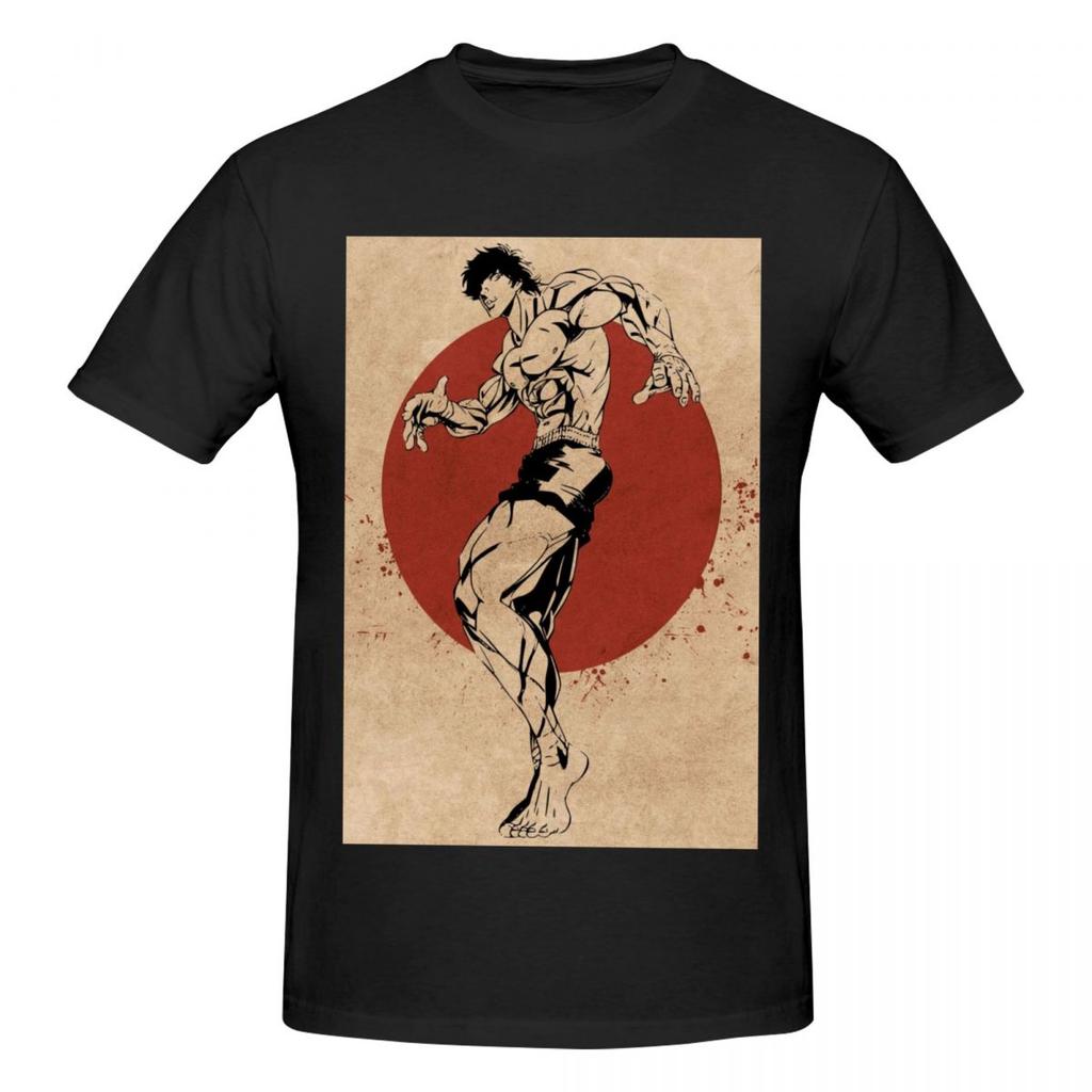 The Grappler Baki Hanma Retro T Shirts Graphic Y2k Anime Crewneck Unisex Wounisex T Shirt Clothes