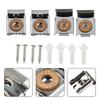 Heat-resisted Bathroom Glass Spring Loaded Clips Ridged Clips 32mm*24mm*5mm 4-6mm Range 4pcs Adjustable Heavy-duty