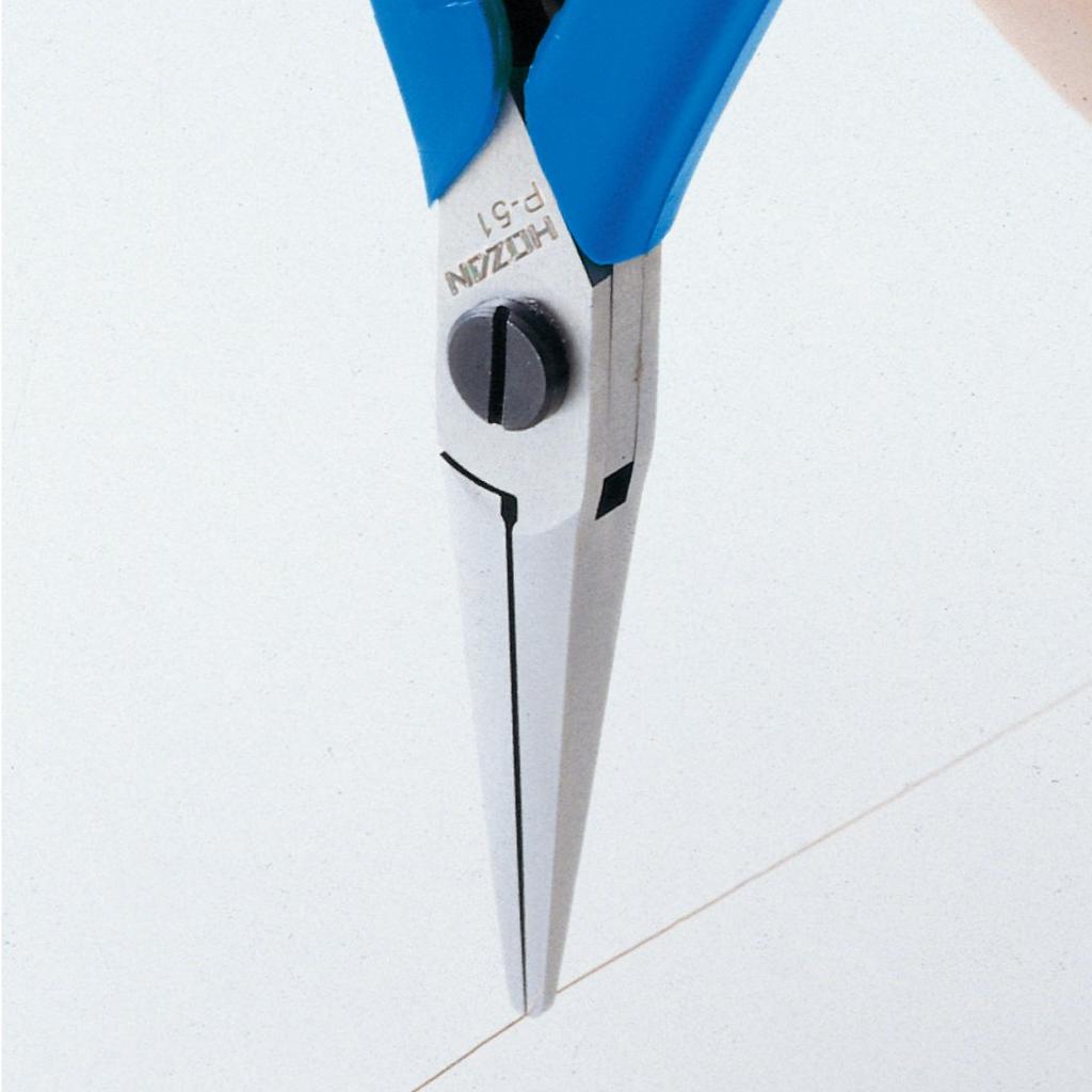 HOZAN Precision Pliers, 0.08mm diameter ultra-fine copper wires can be firmly grasped at the tip, anti-static specifications P-51