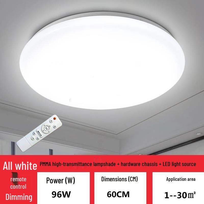 Super Bright LED Ceiling Light for Living Room, Bedroom, Kitchen, Stairway & Balcony - Simple Round Design