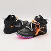 DO6290-001 Off-White Nike Air Force 1 Mid Black Clear Pink Orange Green (Men's)