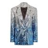 AmyLynn Womens/Ladies Sequin Double-Breasted Blazer